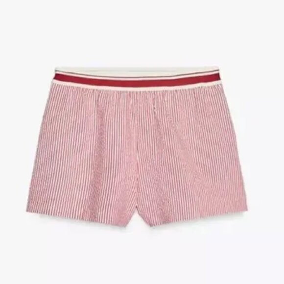 Zara Candycane red striped nautial inspired top and shorts - Picture 2 of 2